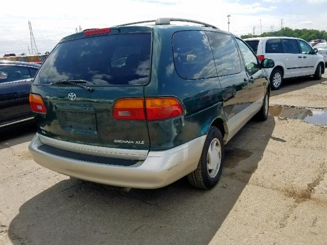 4T3ZF13C3XU105381 - 1999 TOYOTA SIENNA LE GREEN photo 4