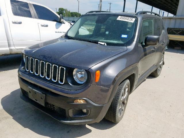 ZACCJABB6HPG20629 - 2017 JEEP RENEGADE L GRAY photo 2