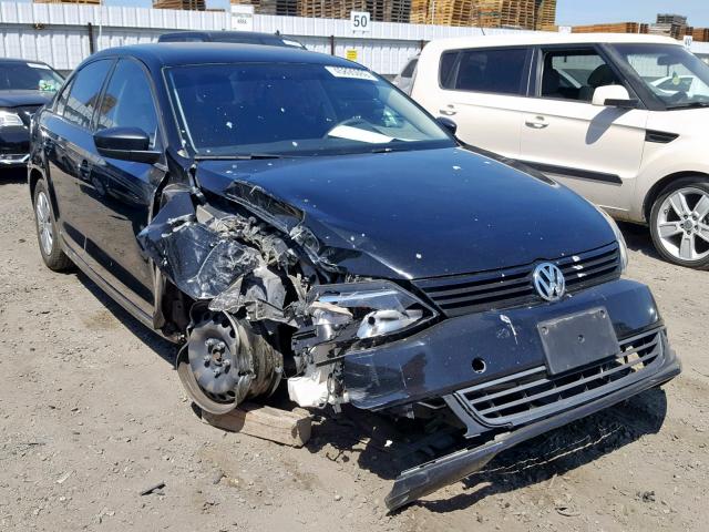 3VW2K7AJ0DM350697 - 2013 VOLKSWAGEN JETTA BASE BLACK photo 1