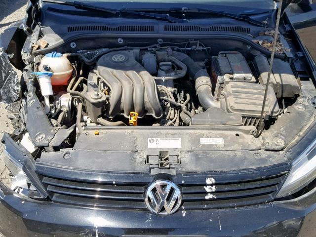 3VW2K7AJ0DM350697 - 2013 VOLKSWAGEN JETTA BASE BLACK photo 7