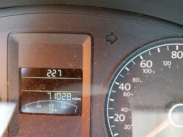 3VW2K7AJ0DM350697 - 2013 VOLKSWAGEN JETTA BASE BLACK photo 8