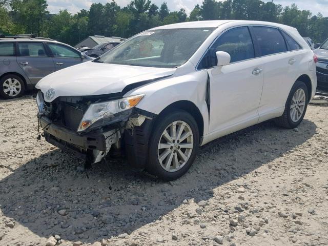 4T3BA3BB0BU026523 - 2011 TOYOTA VENZA WHITE photo 2