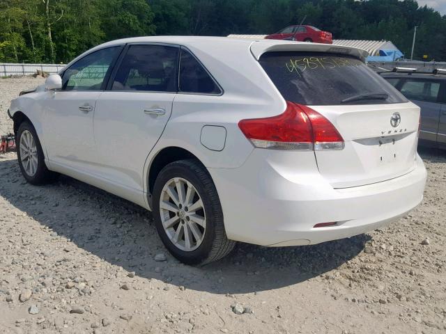 4T3BA3BB0BU026523 - 2011 TOYOTA VENZA WHITE photo 3