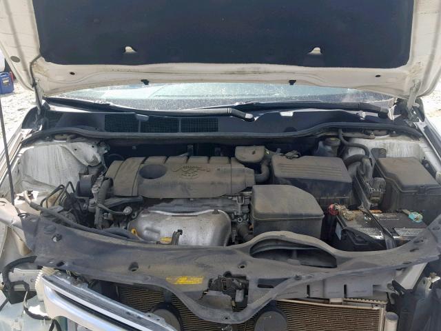 4T3BA3BB0BU026523 - 2011 TOYOTA VENZA WHITE photo 7