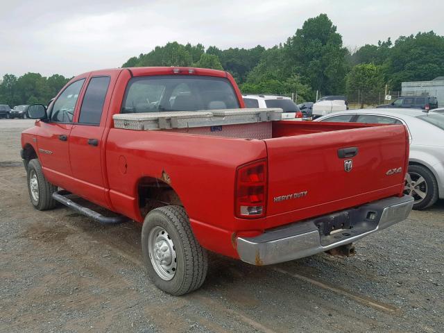 1D7KS28D76J219388 - 2006 DODGE RAM 2500 S Կարմիր լուսանկար 3
