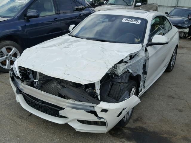 WBA1F7C55FVX95414 - 2015 BMW 228 XI WHITE photo 2
