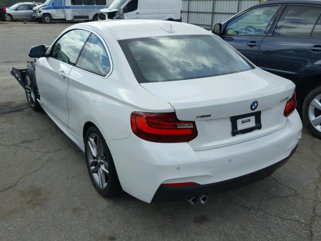 WBA1F7C55FVX95414 - 2015 BMW 228 XI WHITE photo 3