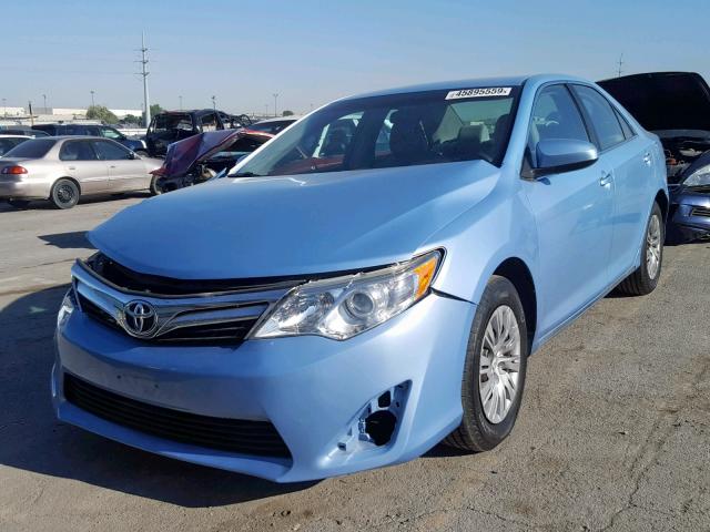 4T1BF1FK3CU531496 - 2012 TOYOTA CAMRY BASE BLUE photo 2