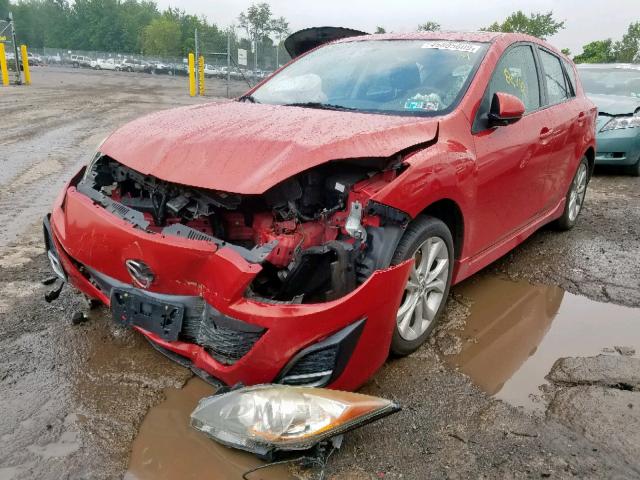 JM1BL1H67A1188123 - 2010 MAZDA 3 S RED photo 2