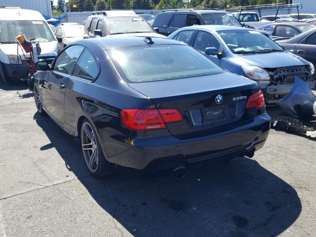 WBAKG1C57BE618713 - 2011 BMW 335 IS BLACK photo 3