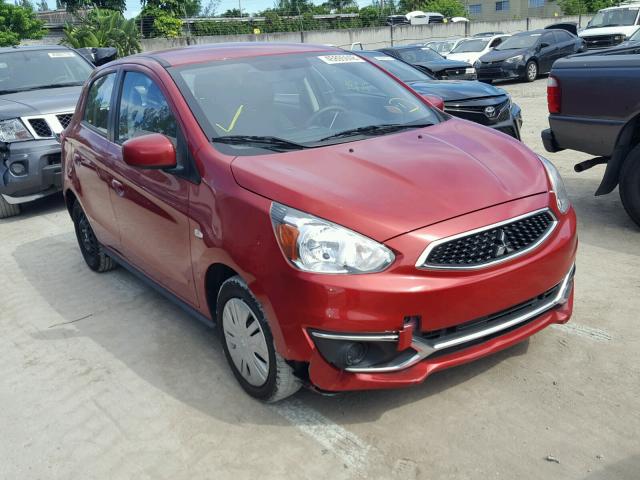 ML32A3HJ7HH009797 - 2017 MITSUBISHI MIRAGE ES RED photo 1