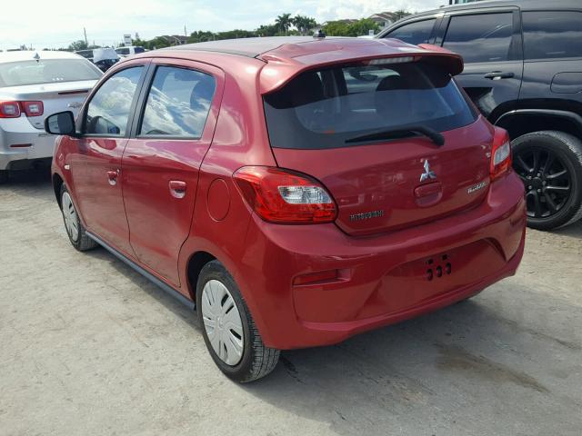 ML32A3HJ7HH009797 - 2017 MITSUBISHI MIRAGE ES RED photo 3