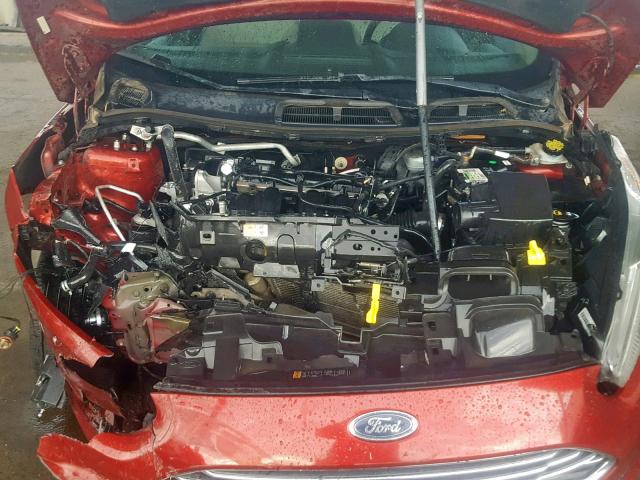 3FADP4FJ5EM166027 - 2014 FORD FIESTA TIT BURGUNDY photo 7