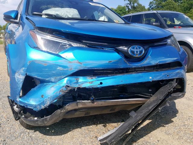 JTMRJREV9JD243913 - 2018 TOYOTA RAV4 HV LE BLUE photo 9