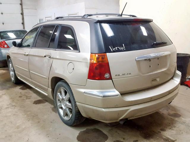 2A8GM78X67R193650 - 2007 CHRYSLER PACIFICA L GOLD photo 3