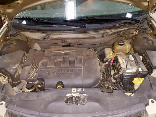 2A8GM78X67R193650 - 2007 CHRYSLER PACIFICA L GOLD photo 7