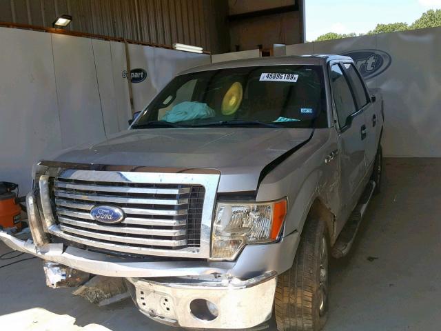 1FTEW1CM3BFC29698 - 2011 FORD F150 SUPER SILVER photo 2