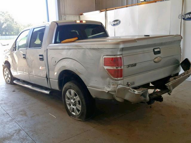 1FTEW1CM3BFC29698 - 2011 FORD F150 SUPER SILVER photo 3
