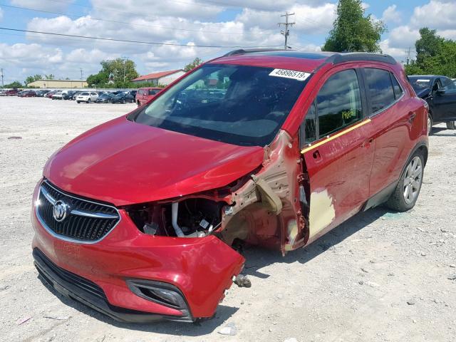 KL4CJFSBXHB156648 - 2017 BUICK ENCORE PRE RED photo 2