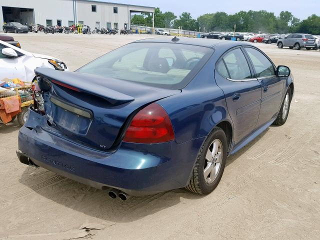2G2WS522X51156921 - 2005 PONTIAC GRAND PRIX BLUE photo 4