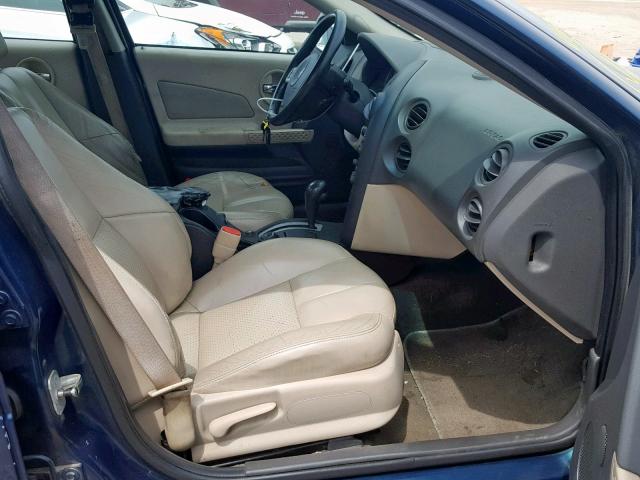 2G2WS522X51156921 - 2005 PONTIAC GRAND PRIX BLUE photo 5