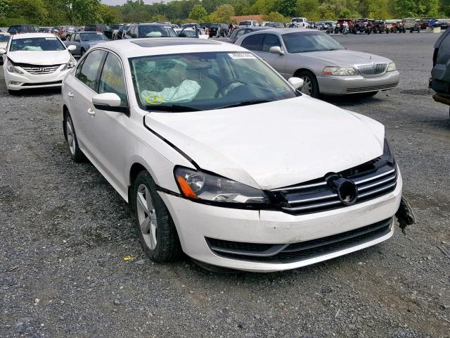 1VWBP7A36DC073428 - 2013 VOLKSWAGEN PASSAT SE WHITE photo 1