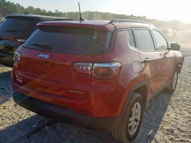 3C4NJDAB5JT178050 - 2018 JEEP COMPASS SP RED photo 4