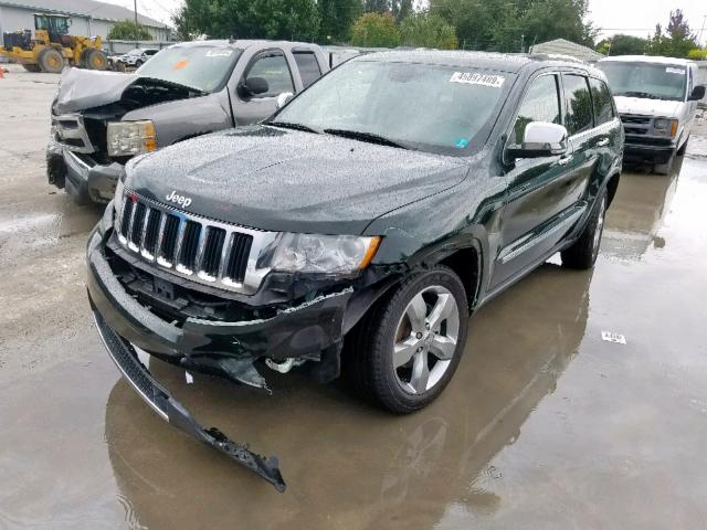 1J4RS5GG0BC557326 - 2011 JEEP GRAND CHER GREEN photo 2