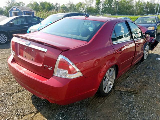 3FAHP02107R155118 - 2007 FORD FUSION SEL RED photo 4