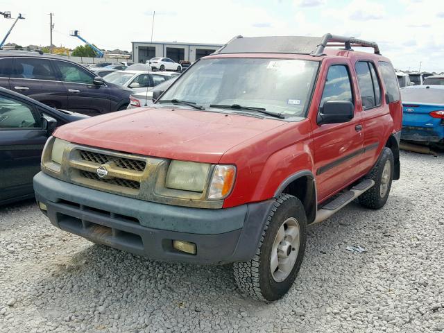 5N1ED28Y91C583731 - 2001 NISSAN XTERRA XE RED photo 2