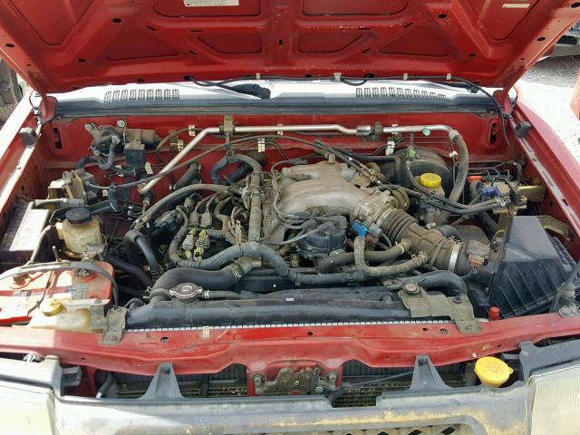 5N1ED28Y91C583731 - 2001 NISSAN XTERRA XE RED photo 7