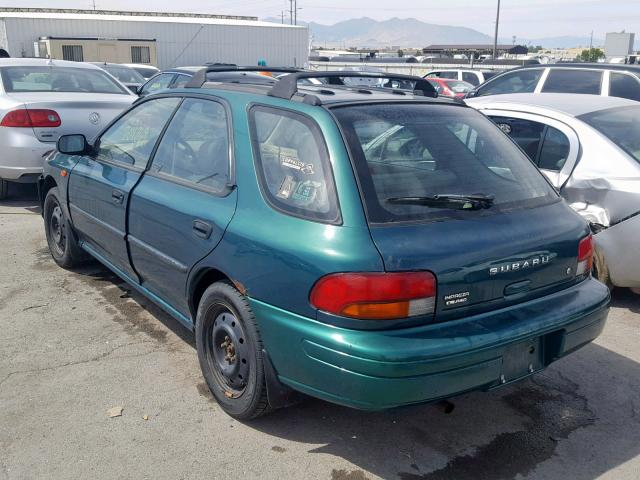 JF1GF4358VH805545 - 1997 SUBARU IMPREZA L GREEN photo 3