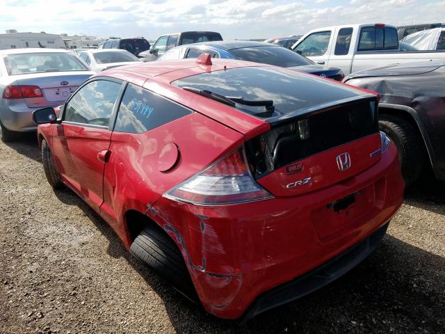 JHMZF1C47BS007785 - 2011 HONDA CR-Z RED photo 3