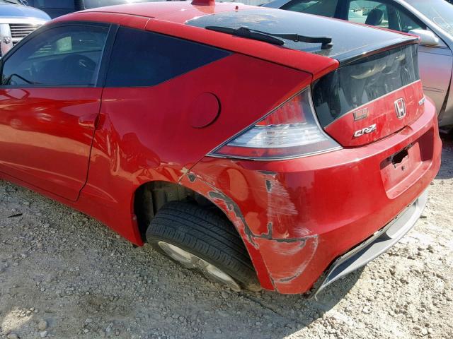 JHMZF1C47BS007785 - 2011 HONDA CR-Z RED photo 9