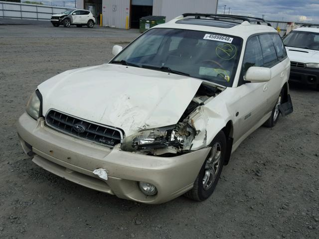 4S3BH806147608403 - 2004 SUBARU LEGACY OUT WHITE photo 2