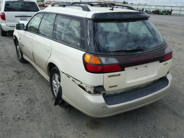 4S3BH806147608403 - 2004 SUBARU LEGACY OUT WHITE photo 3