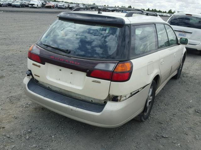 4S3BH806147608403 - 2004 SUBARU LEGACY OUT WHITE photo 4