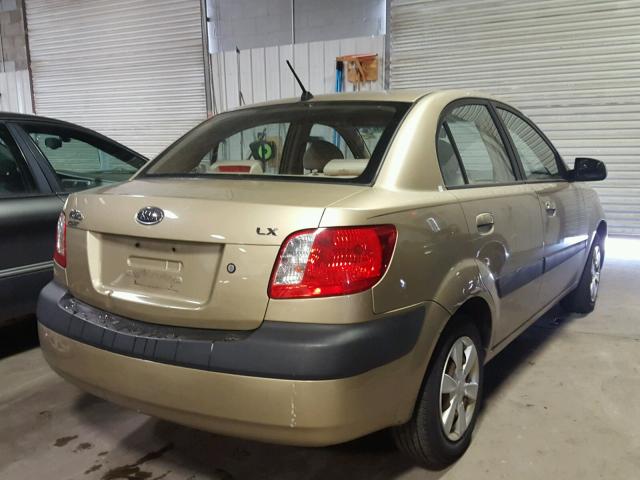 KNADE123266077729 - 2006 KIA RIO TAN photo 4