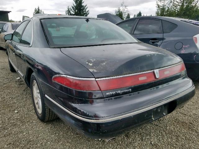 1LNLM91VXTY612434 - 1996 LINCOLN MARK VIII BLACK photo 3