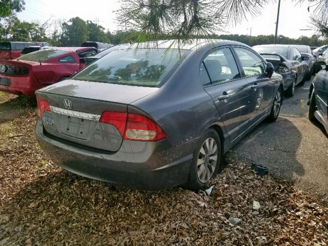 2HGFA16939H357220 - 2009 HONDA CIVIC EXL 灰色 照片 4