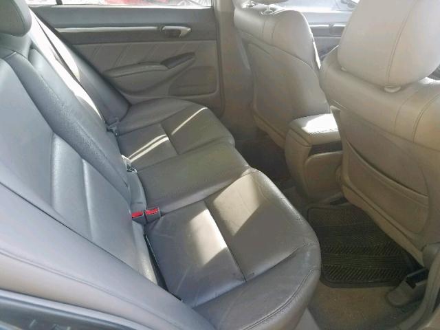 2HGFA16939H357220 - 2009 HONDA CIVIC EXL 灰色 照片 6