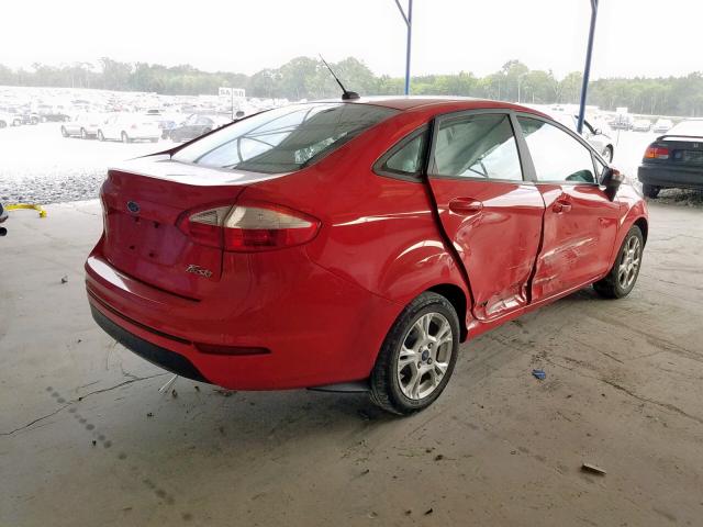 3FADP4BJ5FM148246 - 2015 FORD FIESTA SE RED photo 4