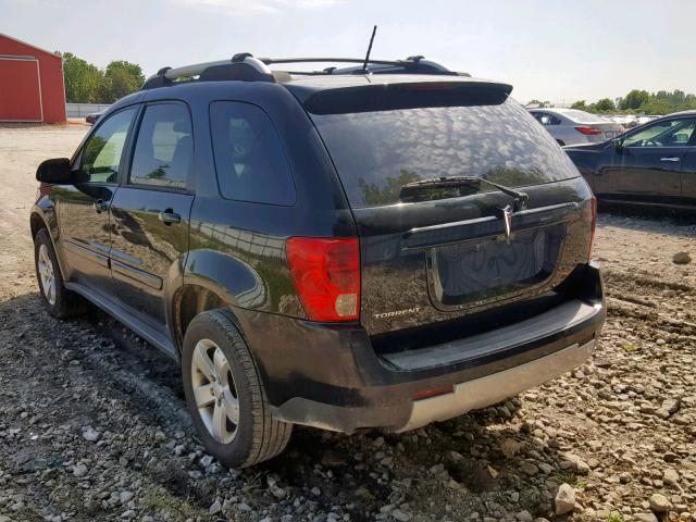 2CKDL63F176098431 - 2007 PONTIAC TORRENT BLACK photo 3