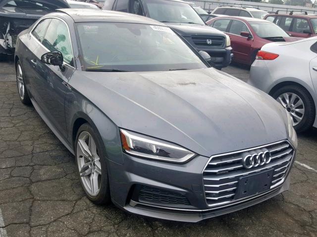 WAUTNAF52JA005619 - 2018 AUDI A5 PREMIUM GRAY photo 1