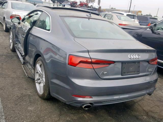 WAUTNAF52JA005619 - 2018 AUDI A5 PREMIUM GRAY photo 3