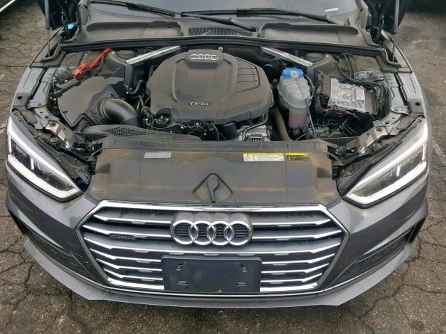 WAUTNAF52JA005619 - 2018 AUDI A5 PREMIUM GRAY photo 7