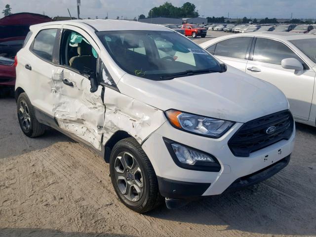 MAJ3P1RE4JC160952 - 2018 FORD ECOSPORT S WHITE photo 1