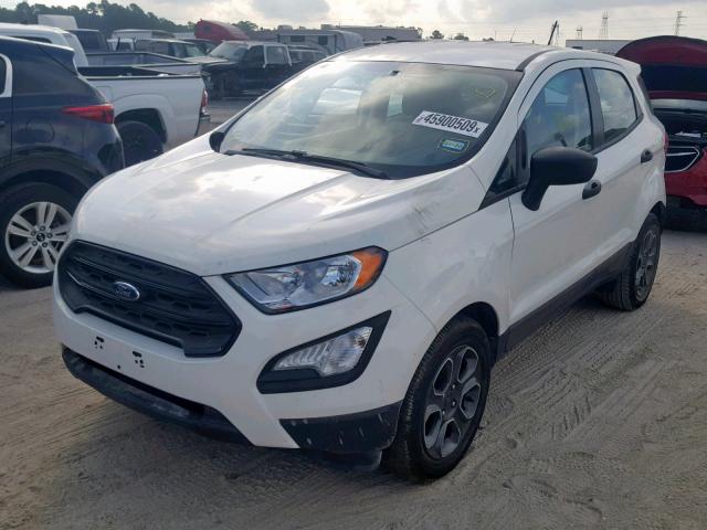 MAJ3P1RE4JC160952 - 2018 FORD ECOSPORT S WHITE photo 2