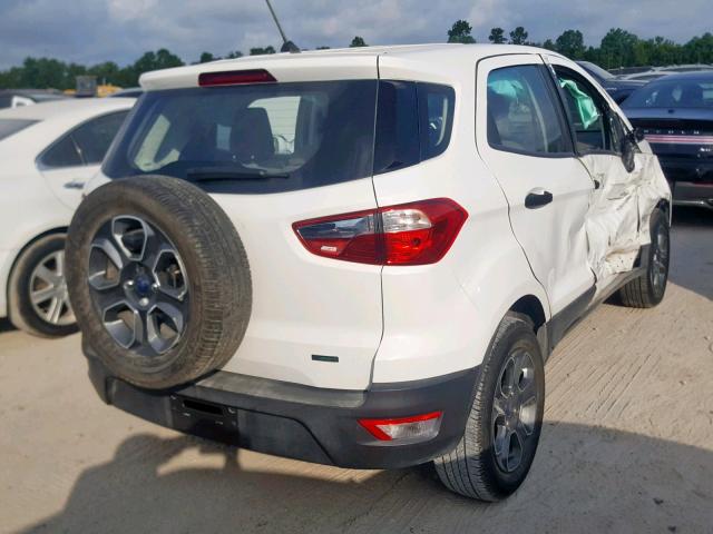 MAJ3P1RE4JC160952 - 2018 FORD ECOSPORT S WHITE photo 4