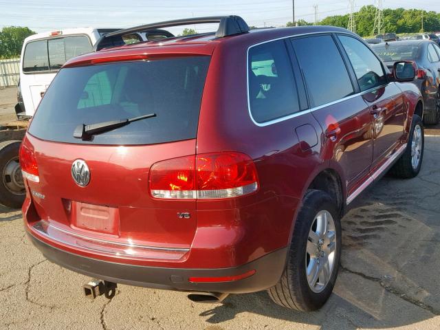 WVGCM77L35D015386 - 2005 VOLKSWAGEN TOUAREG 4. BURGUNDY photo 4